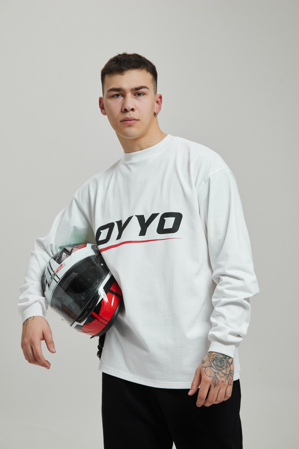Лонгслив OYYO RACER RED белый M