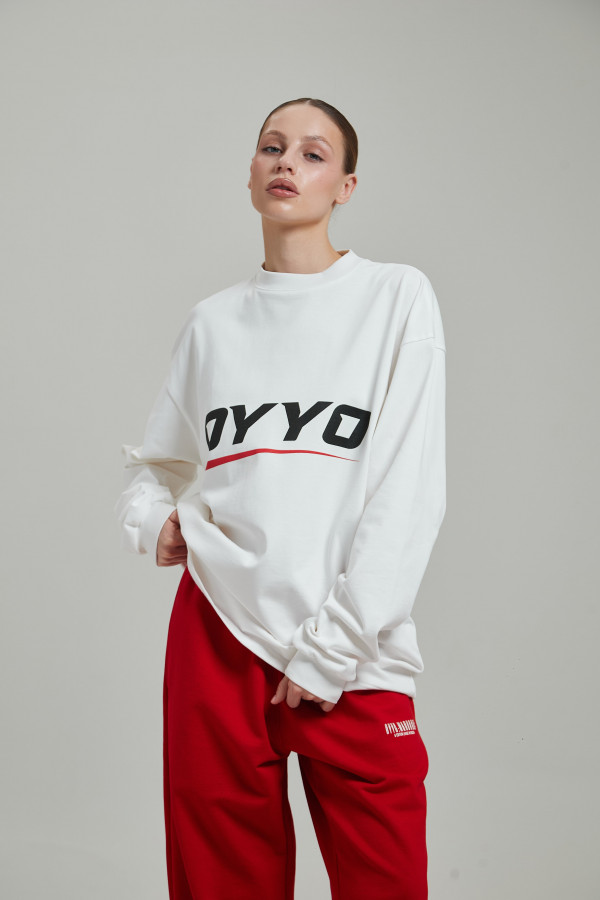 Лонгслив OYYO RACER RED белый M