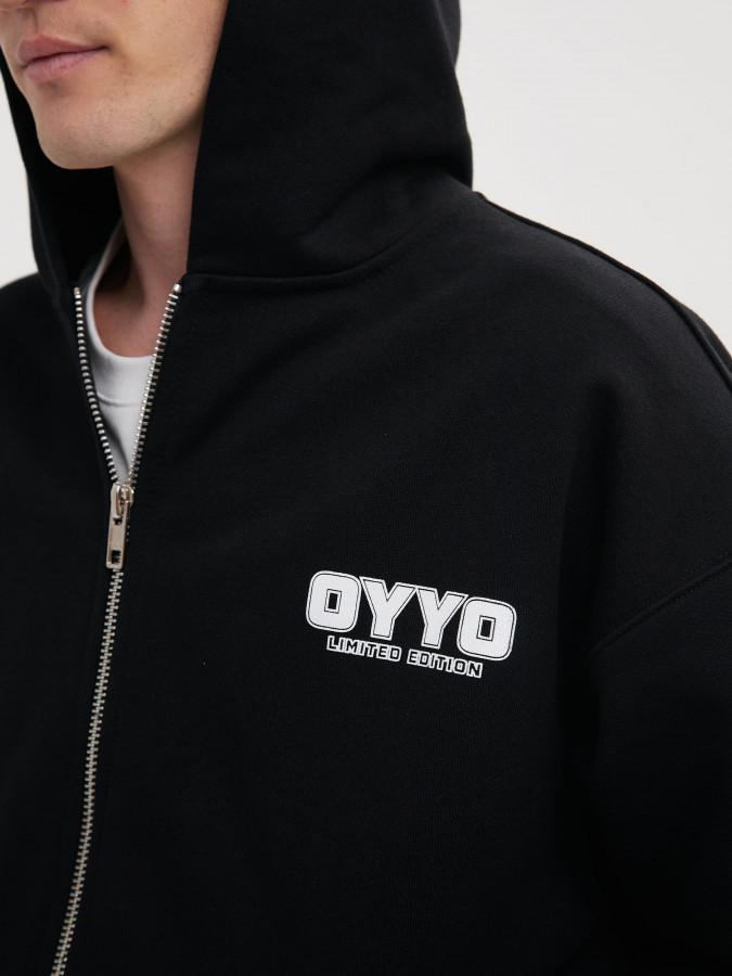 Зип худи OYYO QUADRO черный (M)