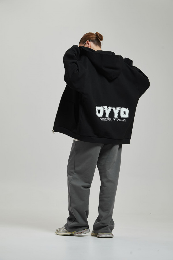 Зип худи OYYO QUADRO черный (M)