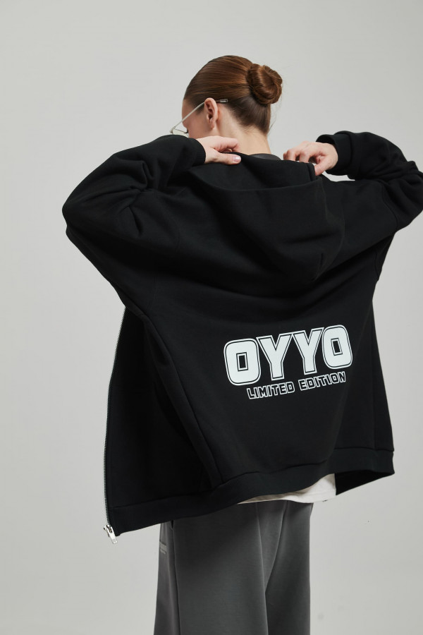 Зип худи OYYO QUADRO черный (M)