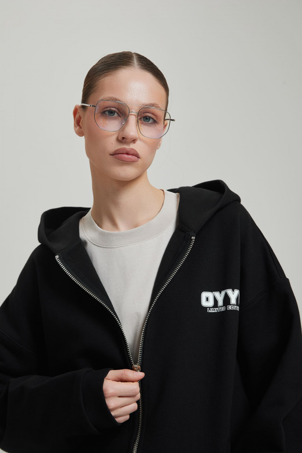 Зип худи OYYO QUADRO черный (M)