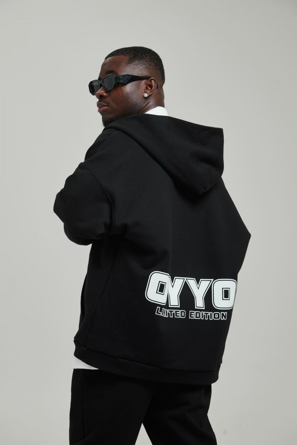 Зип худи OYYO QUADRO черный (M)